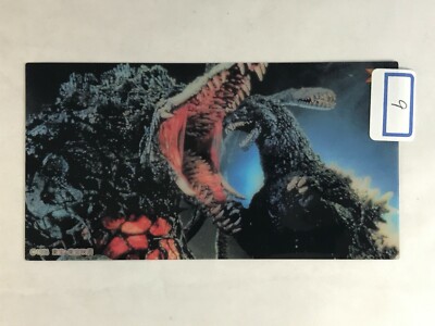 JAPANESE IMPORT PROMO TRADING CARD SAMPLE #9 GODZILLA TALL CLEAR ACETATE 1996-image