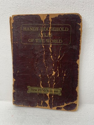 Vintage 1936 Edition Handy Household Atlas Of The World-image
