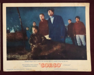 GORGO LOBBY CARD MOVIE POSTER 1961 BILL TRAVERS GODZILLA a-image