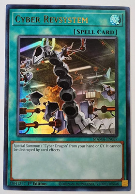 Yugioh Cyber Revsystem Ultra Rare MAMA 1st Edition NM For Cyber Dragon Deck-image