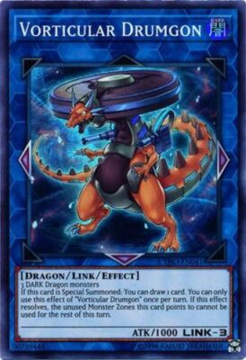 Vorticular Drumgon - CYHO-EN041 - Super Rare - Unlimited Edition x3 - Lightly Pl-image