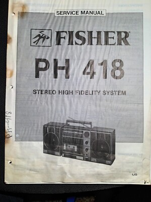 Fisher PH-418 Service Manual Stereo High Fidelity System Original-image