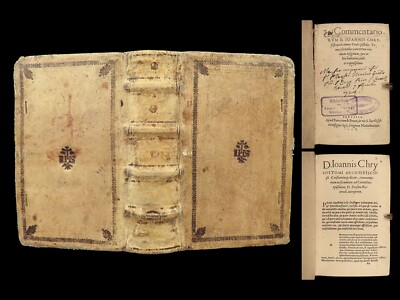 1548 Saint John Chrysostom + ERASMUS Bible Commentary Pauline Epistles Galatians-image