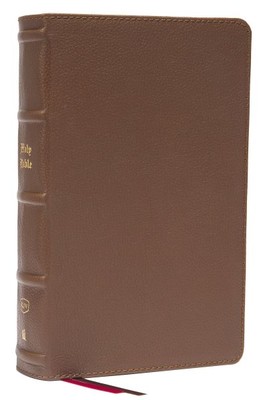 Holy Bible : King James Version, Brown, Personal Size, Genuine Leather, End-o...-image