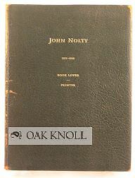 JOHN NOLTY 1851-1930 BOOK LOVER PRINTER-image