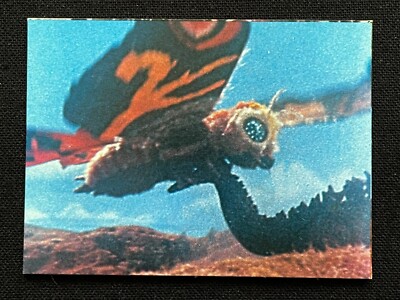 Godzilla Mothra Mini Card Japanese TOHO TOEI Menko 2.6x1.9 Rare F/S J-image