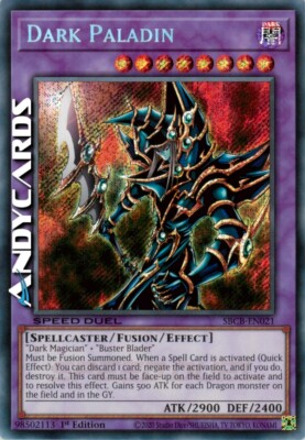 DARK PALADIN (SPEED DUEL) • (Dark Paladin) • Secret • SBCB EN021 • Yugioh!-image