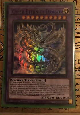 LDS2-EN033 Cyber Eternity Dragon Purple Ultra Rare 1st Edition NM Yugioh Card -image