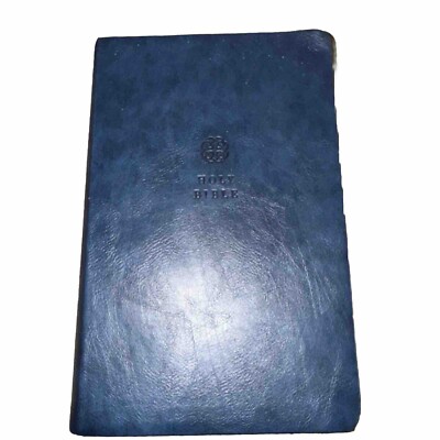 Holy Bible KJV Red letter Edition Giant Print Thomas Nelson Blue Leatherette-image