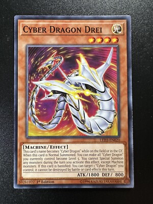 Cyber Dragon Drei LED3-EN020 1st Common YUGIOH-image