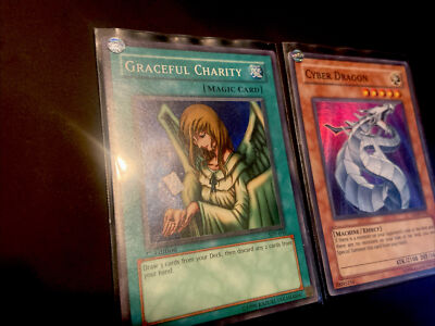Yugioh! - Cyber Dragon CRV-EN015 + Graceful Charity SDP-040 1st Edition-image