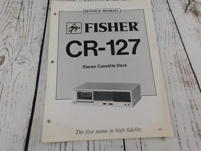 FISHER CR-127 Stereo Cassette Deck SERVICE MANUAL w/wiring diagram-image