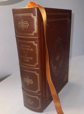 SIGNED ARTHUR SCHLESINGER A Thousand Days Leather/Gold Lmtd 1st Edition JFK-image