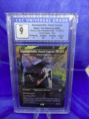 CGC 9 MTG Ikoria Alt. Art Void Bender SpaceGodzilla Death Corona MISPRINT-image