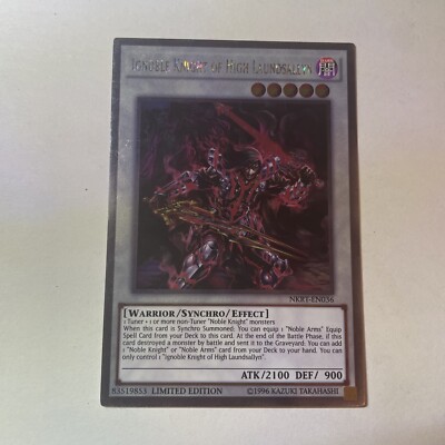Ignoble Knight Of High Laundsallyn Platinum Rare NKRT-EN036  Limited Edition-image