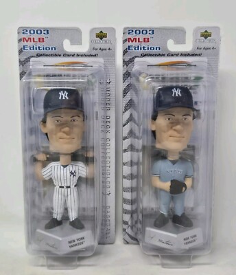 2 Hideki Matsui 2003 Upper Deck MLB Playmakers BobbleHead w/ Baseball card NEW -image