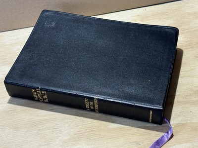 NAVE'S TOPICAL BIBLE KJV 1962 Faux Leather THUMB INDEXED Concordance Reference-image
