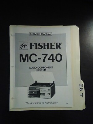 MC-740 Fisher service manual original repair book stereo system-image