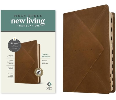 Tyndale NLT Thinline Reference Bible, Filament Edition (Leather Bound)-image