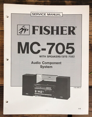Fisher MC-705 Stereo  Service Manual *Original*-image