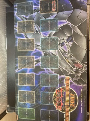 m24 Playmat YuGiOh! OCG 2007 National Tournament Black Cyber Dragon Rubber Size-image