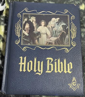 Holy Bible Masonic Master Reference Edition Heirloom Red Letter 1971 King James-image