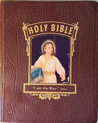 Hertel 1960 Blue Ribbon Edition THE NEW STANDARD INDEXED King James Bible-image
