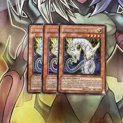 ABPF-EN035 x3 Cyber Dragon Zwei Rare Excellent Condition Yugioh-image