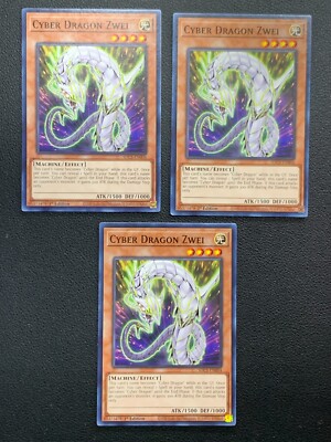 3x Cyber Dragon Zwei SDCS-EN004 1st Edition  Yu-Gi-Oh!-image