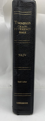 1997 KIRKBRIDE Thompson Chain Reference Bible NKJV Leather READ DESCRIPTION!-image