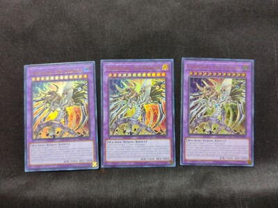 * 3x - Cyberdark End Dragon - SDCS-EN044 - Ultra Rare - 1st Ed - LP-image
