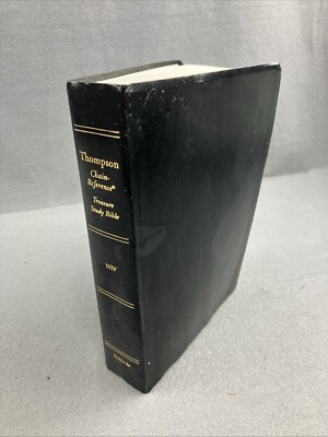 Thompson Chain Reference Treasure Study Bible - Kirkbride NIV - 1998 Black-image