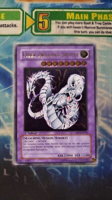 Yugioh! GERMAN Cyber Twin Dragon CRV-DE035 Ultimate Rare 1st Edition LP-image