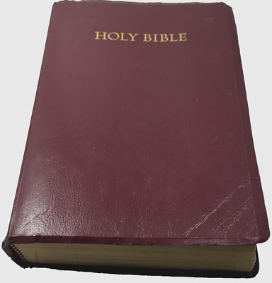 Holy Bible NKJV Leather Giant Print Center Column Reference Ed. Indexing Tabs-image