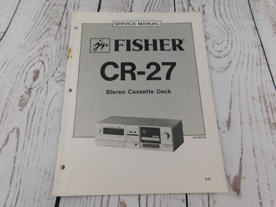 FISHER CR-27 Stereo Cassette Deck SERVICE MANUAL w/wiring diagram-image