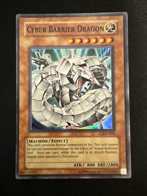 Cyber Barrier Dragon SOI-EN006 Super Rare Yugioh Card-image