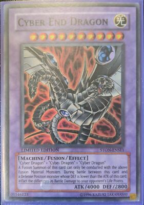 YuGiOh Cyber End Dragon Super Rare STON-ENSE1 NM-image
