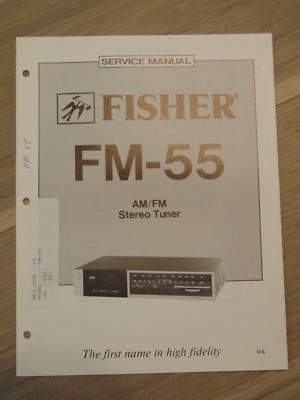 Fisher FM-55 Service Manual AM/FM Stereo Tuner-image
