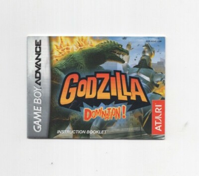 Godzilla Domination GBA MANUAL ONLY  Authentic Nintendo-image