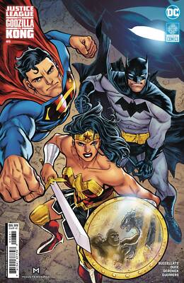 JUSTICE LEAGUE VS GODZILLA VS KONG #6 (OF 7) CVR C FRANCIS MANAPUL CARD STOCK-image
