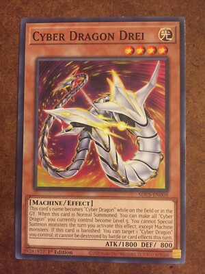 Cyber Dragon Drei SDCS-EN005 Yugioh Trading Card-image