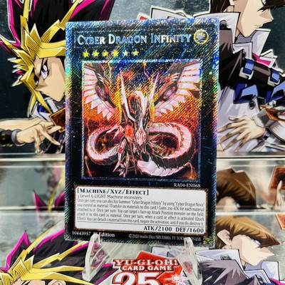 Yugioh Cyber Dragon Infinity RA04-EN068 Platinum Secret Rare 1st Ed Near Mint-image