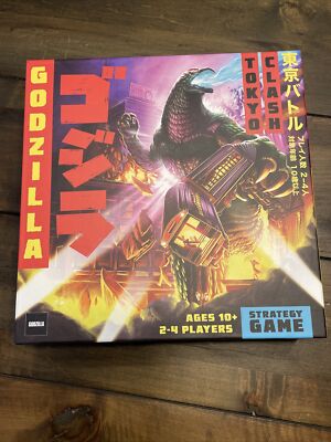 Godzilla TOYOKO CLASH Board Game ❖ 4 Massive Miniatures & Card Deck Sealed NIB-image