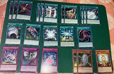 Yugioh! Cyber Dragon Deck/Side-deck Spell/Trap Card Necessary Source! 19+3 Cards-image