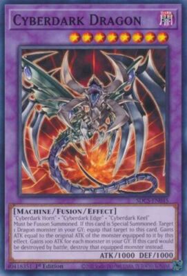 3 x Cyberdark Dragon (SDCS-EN045) - Common - 1st Edition-image