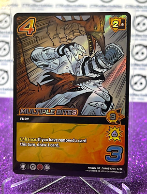 2024 UNIVERSUS GODZILLA MULTIPLE BITES # CHA03-KRM 9/22 FOIL GAME CARD-image