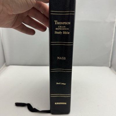 1993 KIRKBRIDE Thompson Chain Reference Bible NASB FAUX Leather-image