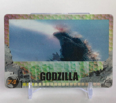 GODZILLA 3D Card No.74 MORINAGA Wafer TOHO 2004 very rare Japanese-image