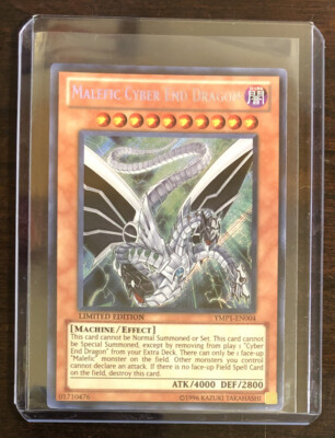 Malefic Cyber End Dragon YMP1-EN004 Yugioh Limited Ed SECRET RARE Near Mint x1-image