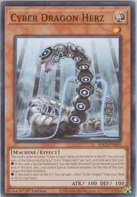 Cyber Dragon Herz SDC5 NM (#5) 1st Structure Deck: Cyber Strike Yugioh-image